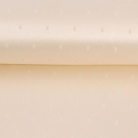 Goldea ünnepi ovális teflonos terítő - pezsgő színű alapon fényes négyzetek 140 x 240 cm