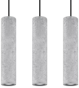 Sollux SL.0655 - LUVO 3xGU10/40W/230V beton/fekete függeszték