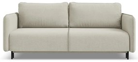 Bézs kinyitható-tárolóhelyes kanapé 226 cm Luana – Makamii