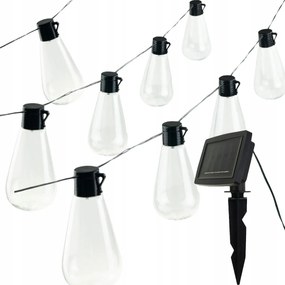 Napelemes Girland Led Kerti LĂĄnc Loft DekoratĂv Napelemes Panel IzzĂłk