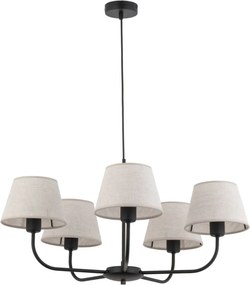 TK LIGHTING 3989 CHICAGO Modern Csillár Bézs, Fekete E27 IP20