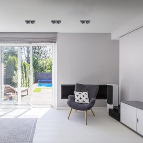 Beépíthető lámpa PLAZA AR111 1xGU10/12W/230V fekete