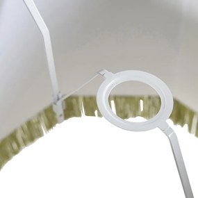 Selyem lámpabúra zöld 45 cm - Granny