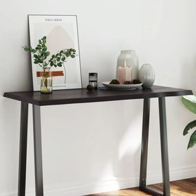 sötétbarna kezelt tömör asztallap 120x60x(2-4) cm
