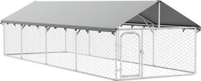 vidaXL kültéri kutyakennel tetővel 600 x 200 x 150 cm