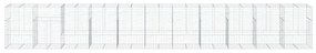 horganyzott vas gabion kosár fedéllel 1100 x 100 x 150 cm