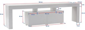 TV asztal Enclave Natural White