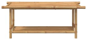 Bambusz dohányzóasztal 110x55x45 cm