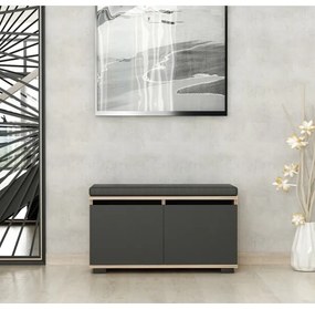 DRAGO cipőtároló 42x80 cm fekete/dió