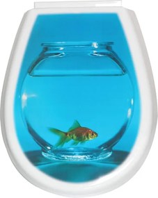 WC-ülőke Bisk Liliom hal cersanithoz, roca, univerzális kerék