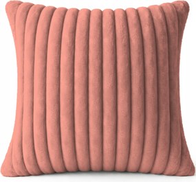 Dekoratív Párnahuzat Dombornyomott Csíkos Párnahuzat 40X40 CM Plüss Rózsaszín 548