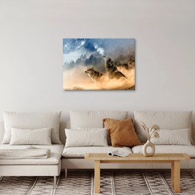 Farkasok üvöltése a holdra képe (70x50 cm)
