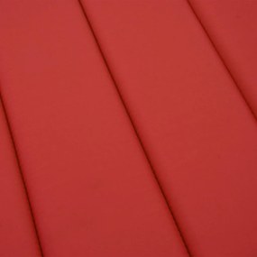 piros oxford-szövet napozóágypárna 180x60x4 cm