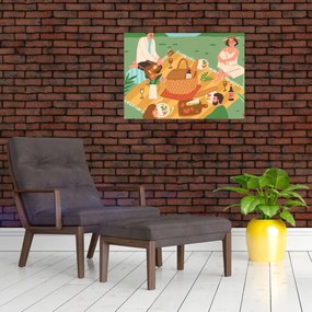 Üveg kép - Nyári szerelem (70x50 cm)