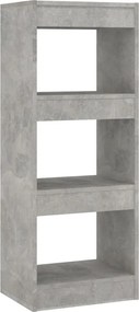 vidaXL betonszürke szerelt fa könyvszekrény/térelválasztó 40x30x103 cm