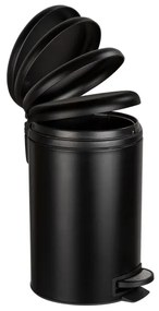 WENKO 54913100 - LEMAN szemetesvödör 25×38 cm, fekete