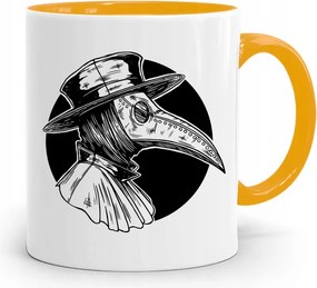 Sárga Bögre Orvos Pestis nyomott mintával