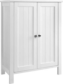 Szabadon álló fürdőszoba szekrény, fehér