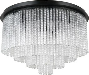 Italux glamour modern mennyezeti lámpa naute matt fekete itxplf-40931-9a-bk