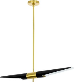 King Home APOLLO MD21419-2M.BLACK.GD Függőlámpa 2x40W/E27 IP20