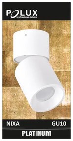 Polux NIXA 314239 Felületi spotlámpa max 10W LED IP20