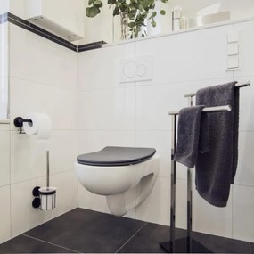 WENKO 23828100-WC ülőke SEDILO 45,2x36,2 cm szürke/ezüst