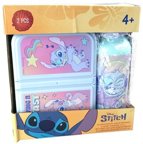 Disney Lilo és Stitch, A csillagkutya Blast szendvicsdoboz + alumínium kulacs szett