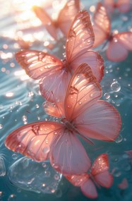 Poszter 56,6x86,4cm Fényes pillangók