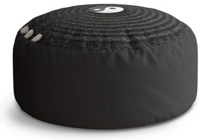 Circle zsámoly jin és jang, fekete