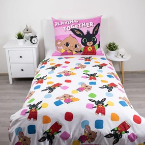 Bing Playing Together ágyneműhuzat 140×200cm, 70×90 cm