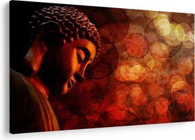 Kép - Buddha piros tónusokkal (90x60 cm)