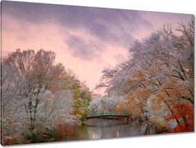 Festmények 120x80 Híd Építészet Tájkép