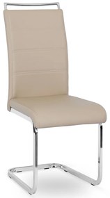 Szánkótalpas Étkezőszék Bézs Eco-bőr Kárpittal. LOCA 2