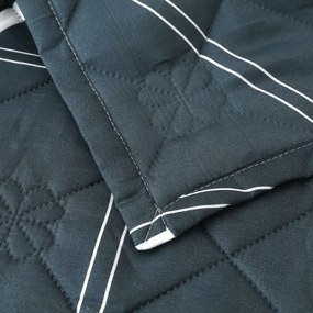 Nyári takaró GRIDON 140x200 cm, fekete