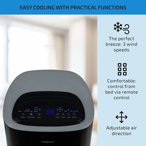 Coolster, léghűtő berendezés, ventilátor, ionizátor, 60 W, 320 m³/h , 4 literes tartály, fekete