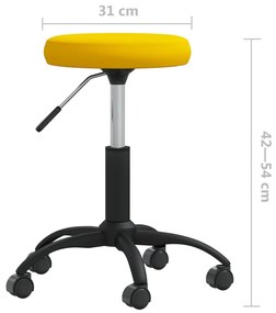 mustársárga bársony étkezőszék