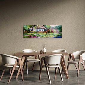 Kép - Vendégház (órával) (90x30 cm)