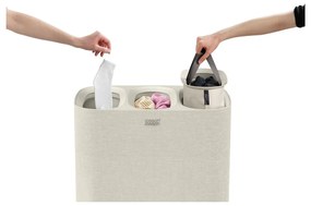 Bézs textil szennyeskosár 90 l Tota Trio – Joseph Joseph