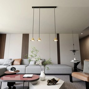 Emibig modern függeszték elit fekete arany emi1329/3