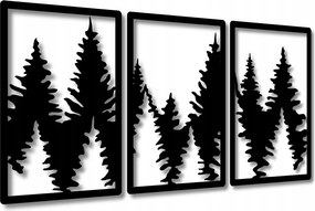 Vászonkép Áttört Erdő 120 cm Nappali Képek Falikép Fák Triptichon