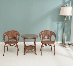 Kerti rattan garnitúra 1+2, JARUB, barna