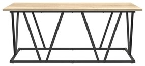 Dohányzóasztal Sonoma Oak 100x50x40 cm Mérnöki fával és fémmel