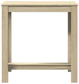 sonoma tölgy színű szerelt fa bárasztal 102 x 50 x 103,5 cm