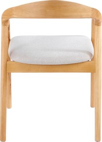 Szék, tömör fa, természetes/szürke, TOROL