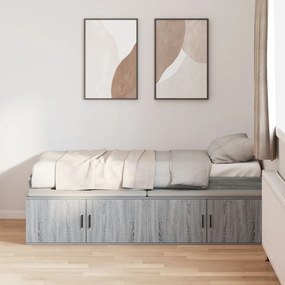 Tároló Ágykeret Szürke Sonoma 80x200 cm