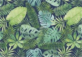 Stílusos Dekoratív Fotótapéta Trópusi levelek 312x219 Ragasztó