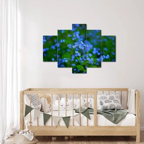 A kék virágok képe (150x105 cm)