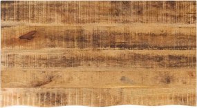 vidaXL tömör nyers mangófa természetes élű asztallap 120 x 60 x 2,5 cm