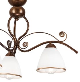 Brilagi - LED Felületre szerelhető csillár ANTICO 3xE27/60W/230V bronz patina
