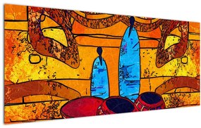 Kép - Ősi festészet (120x50 cm)